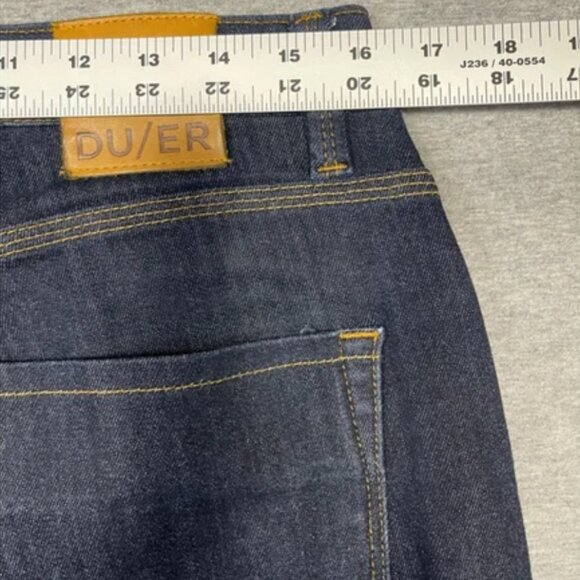 Men's DU/ER Relaxed Taper Jeans Size L2x Blue Denim - Picture 7 of 8